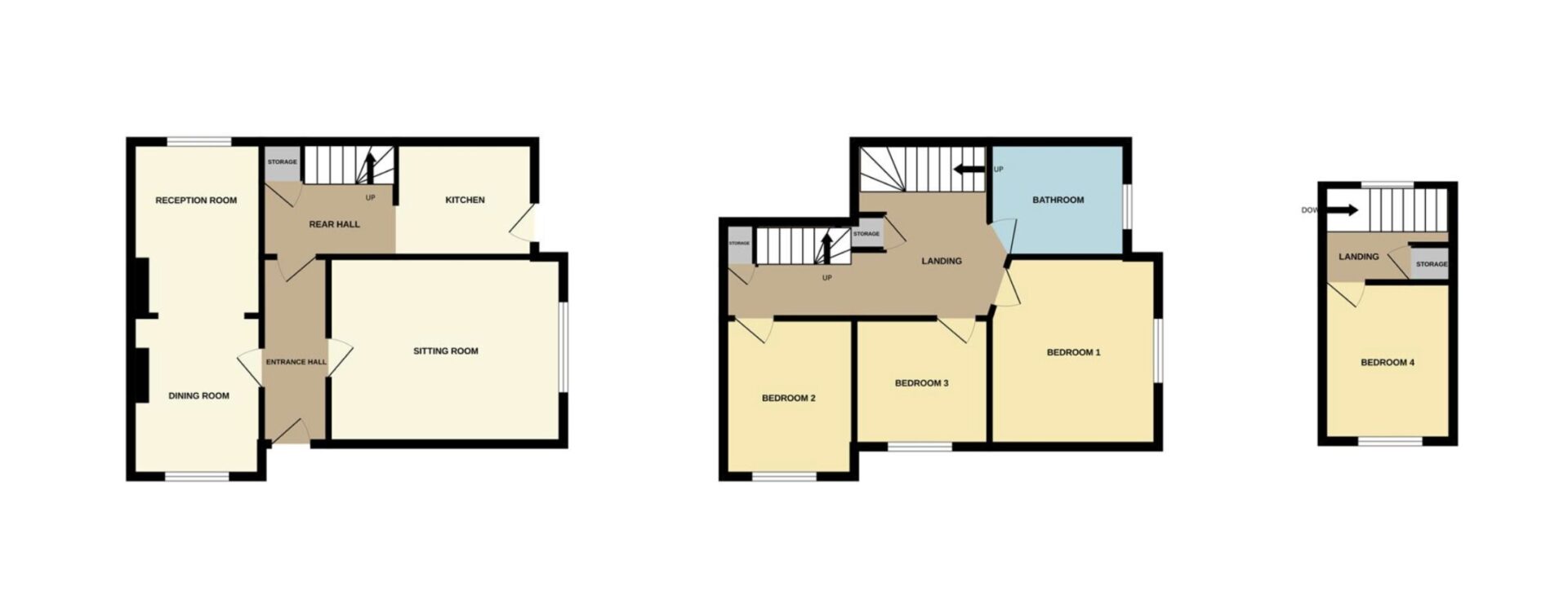 floorplan - existing - Church Road, Lowestoft NR32 1TL